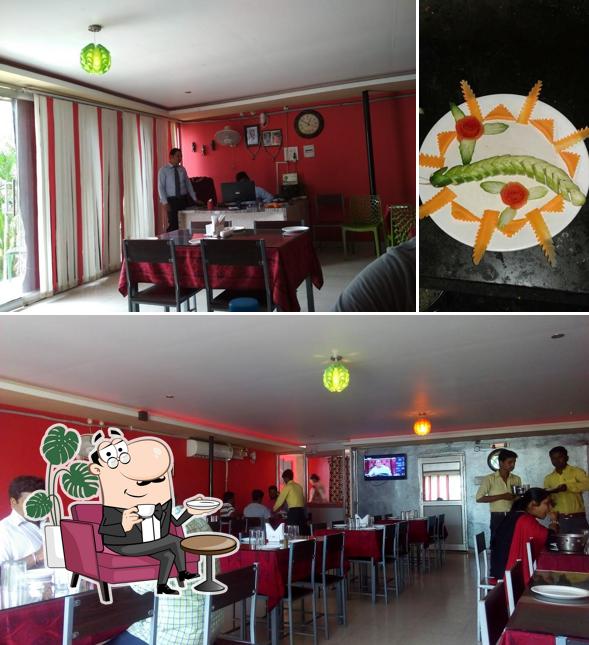 The picture of interior and food at Jay Vijay (A Garden Restaurant)
