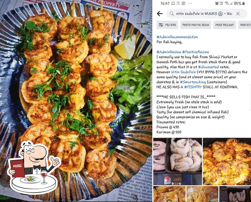 Food at NS Brothers Seafood Place