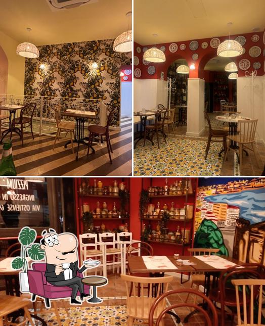 Gli interni di Pizzium Roma - Via Ostiense