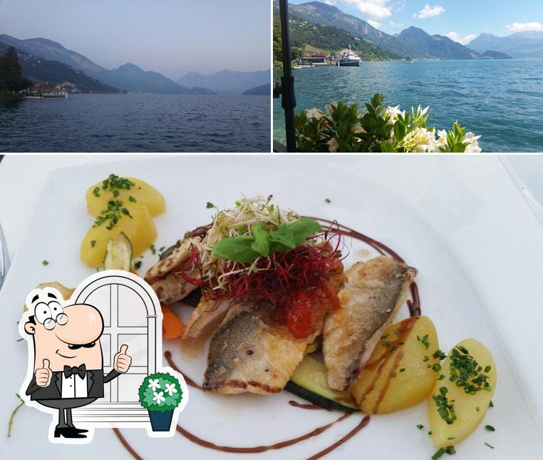 Questa è la foto che raffigura la esterno e cibo di Restaurant Zee