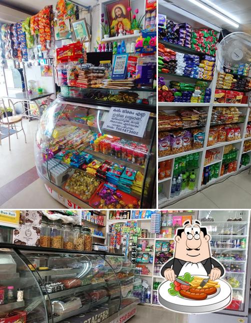 The picture of food and interior at Star Bakery
