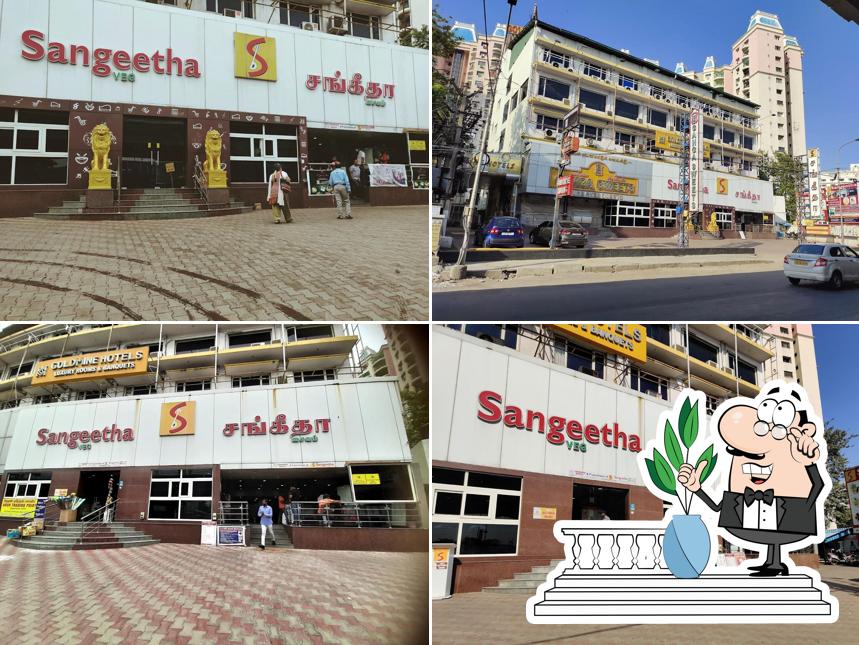 You can get some fresh air outside Sangeetha Veg Restaurant
