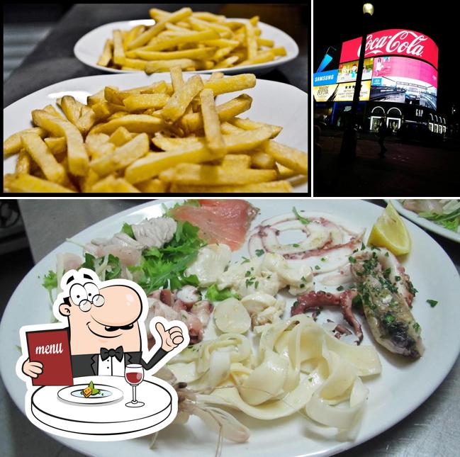 Dai un’occhiata alla foto che presenta la cibo e esterno di Bar Treviso Trattoria