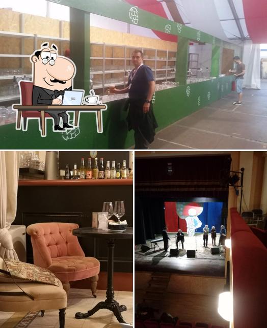 Dai un'occhiata agli interni di Caffè Teatro