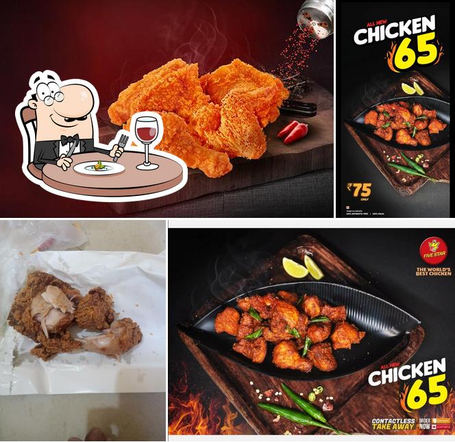 Food at Five Star Chicken
