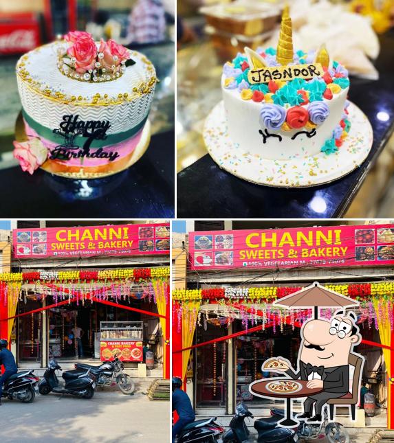 The restaurant's exterior and food