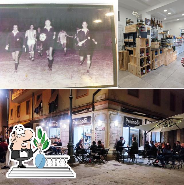 Tra le varie cose da Paninosì! Paninoteca Enoteca si possono trovare la esterno e bevanda