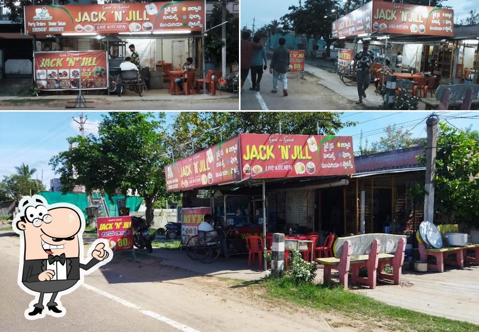 The exterior of Jack 'n' Jill Fast food center