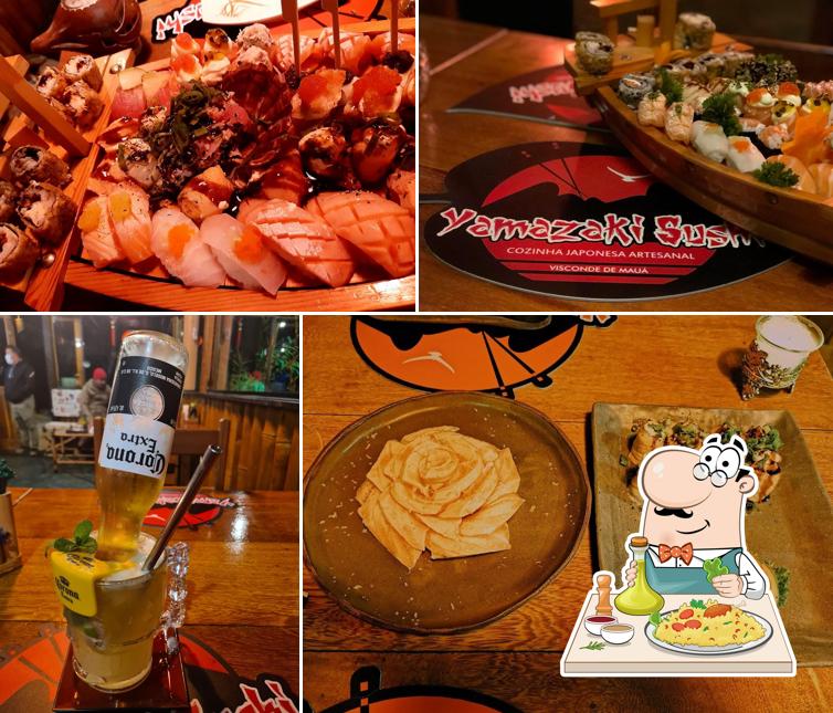 Platos en Yamazaki Sushi