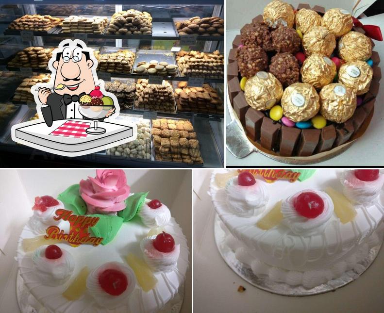 Amar Bakery serves a number of desserts