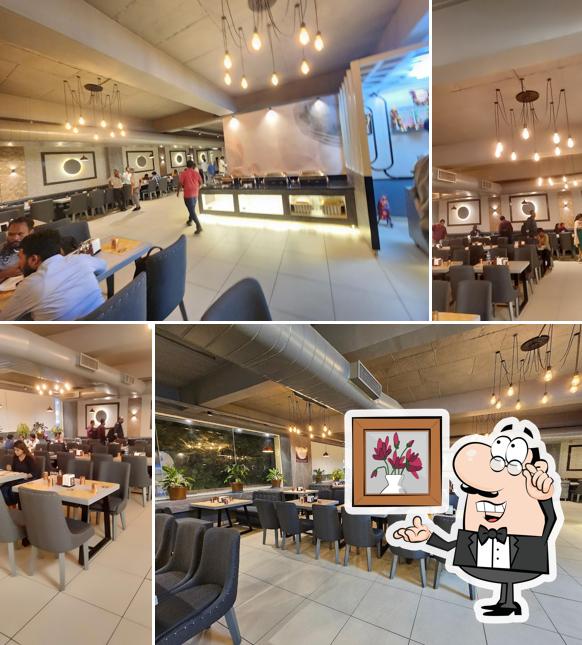 The interior of Bahuka Restaurant, ITPL, Whitefield