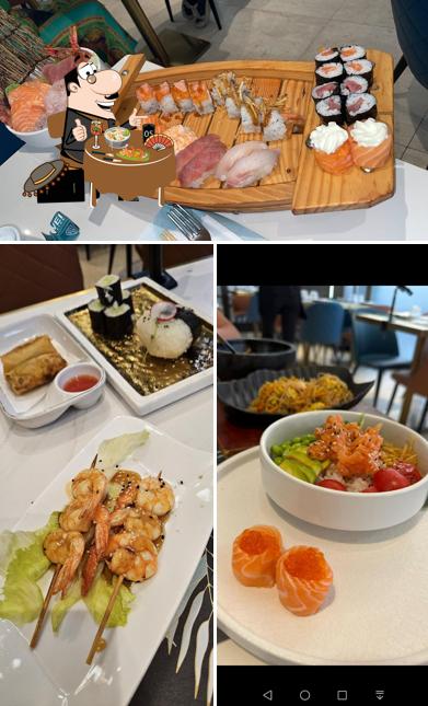 Cibo al Ristorante Giapponese e Cinese Meiwei