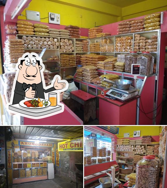 Food at Arunodayam hot chips new