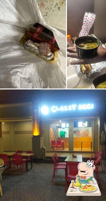 Food at Classy eggs