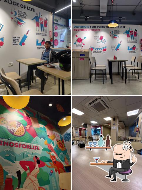 The interior of Domino's Pizza Naliapool, Dibrugarh