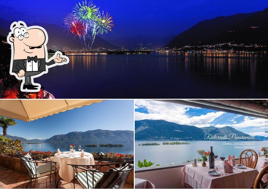 Tra le diverse cose da Ristorante Panoramico La Rocca si possono trovare la interni e esterno