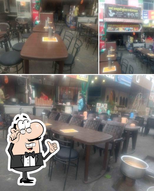 The interior of Sharma amartsari kulcha and bhojanalay