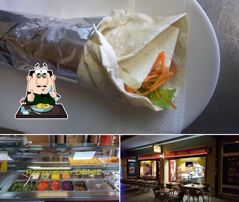Guarda la foto che mostra la cibo e interni di Pizza Pâte kebab(kebap)restaurant