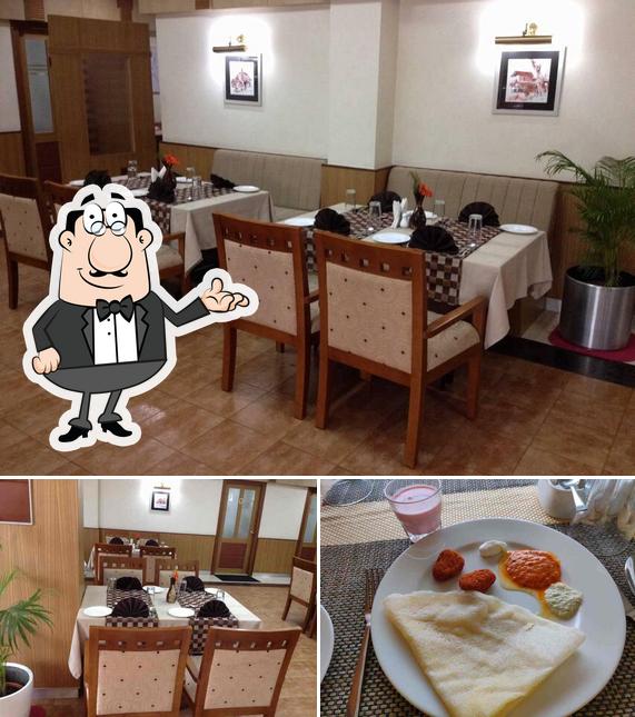 The picture of Royal Dine’s interior and beverage