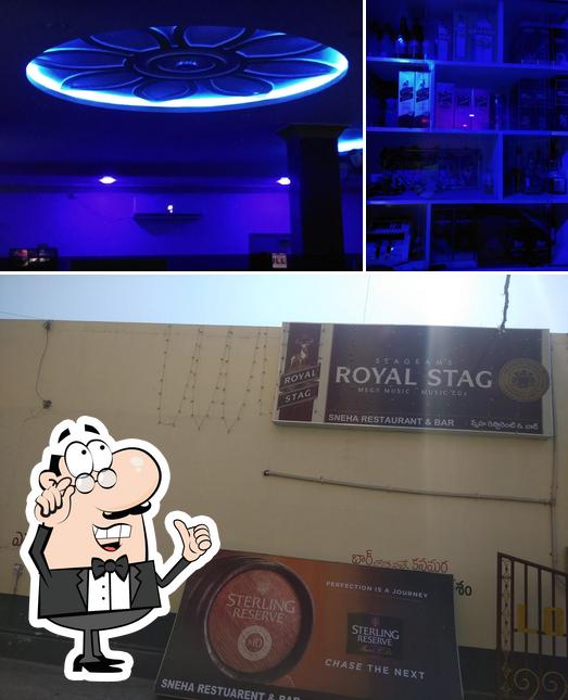 The interior of Sri Sneha Restaurant & Bar