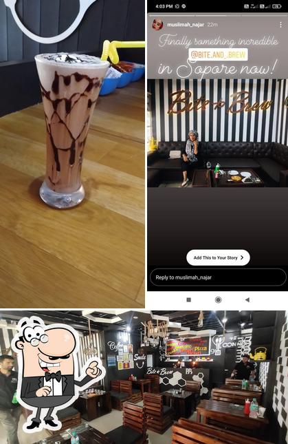 The restaurant's interior and beverage