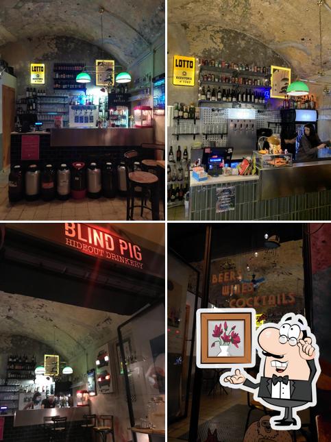 Gli interni di Blind Pig - Hideout Drinkery