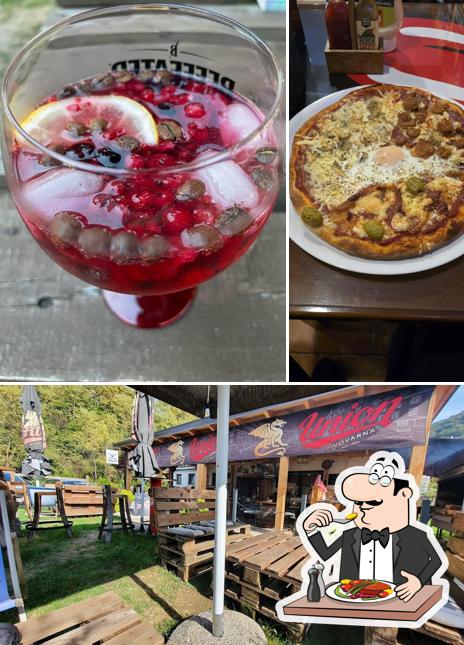 La cibo e interni del ristorante