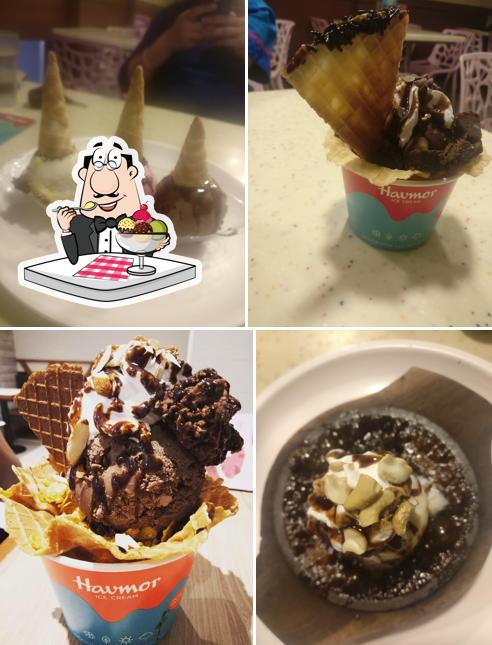 Havmor icecream, Bhaji Pav And Chinese serves a variety of desserts