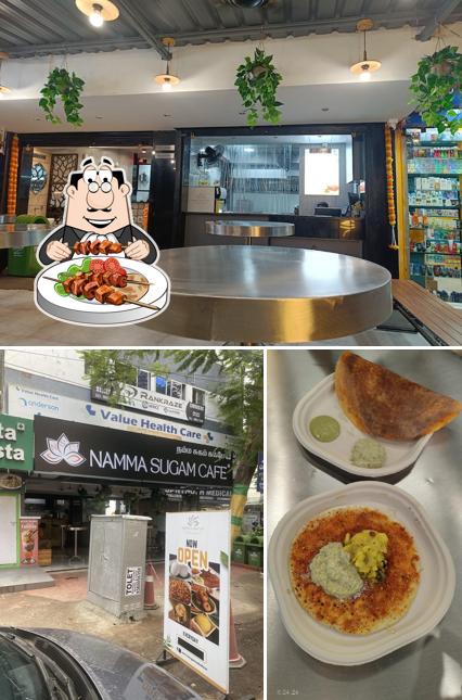 Check out the image displaying food and interior at Namma Sugam Cafe - NSC