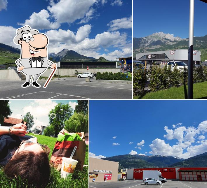 Profitez de la vue de l'espace ouvert de Burger King
