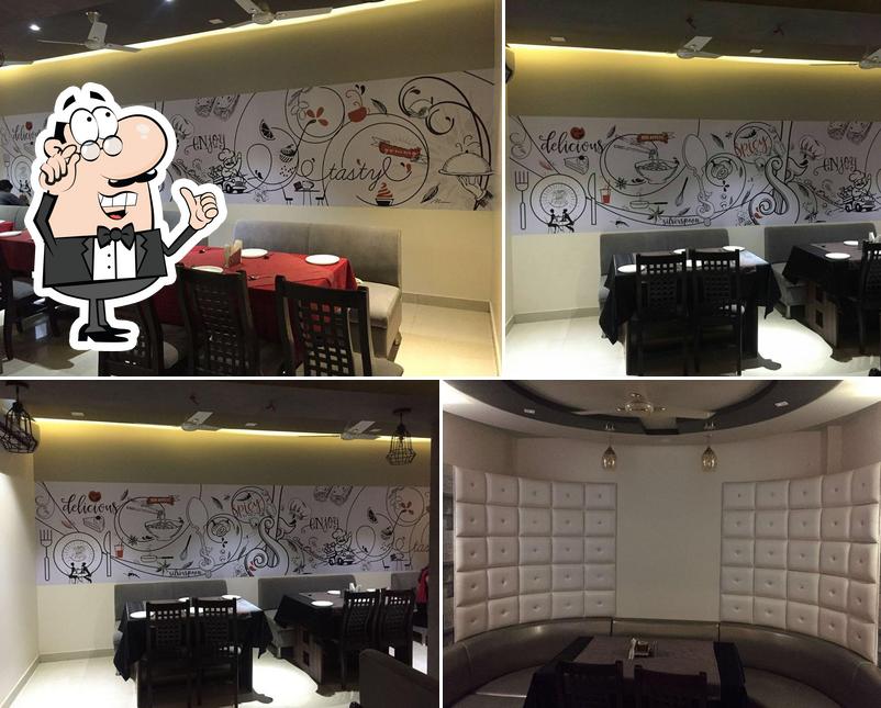 The interior of Hotel Shehnai and Silver Spoon Restaurant GUNA