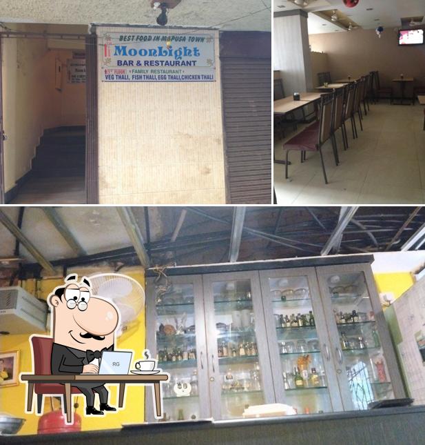 The interior of Moonlight Bar & Restaurant