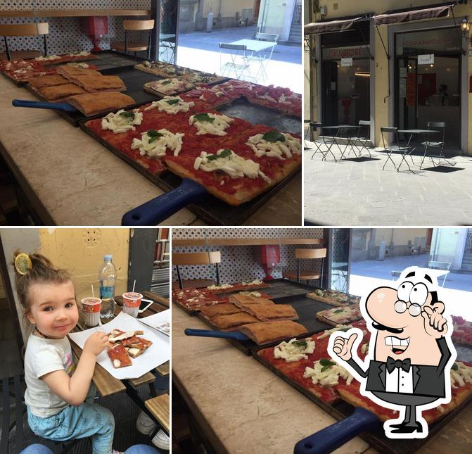 Gli interni di Da Saporè Prato