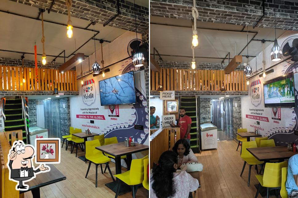 The interior of Food Mohalla Kandivali