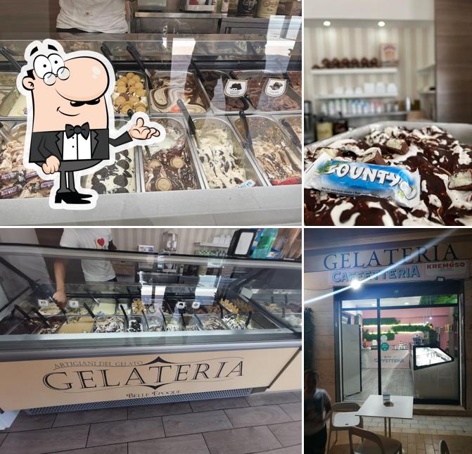 Questa è la foto che raffigura la interni e cibo di Gelateria Belle Epoque