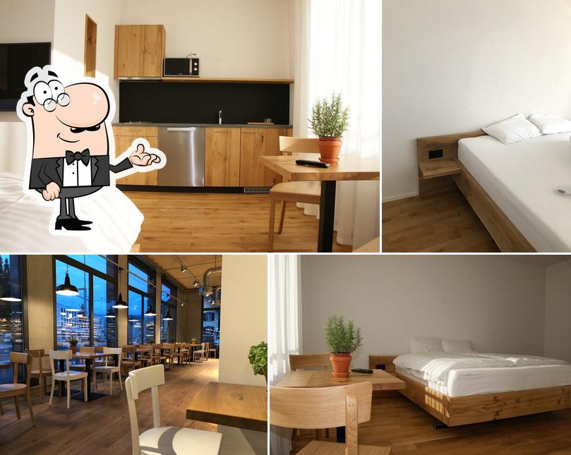 Gli interni di LOCAL Hotel - Apartments, Markt, Restaurant und Store - Suhr