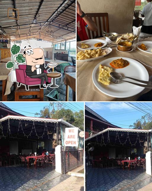 Take a seat at one of the tables at Mom's kitchen