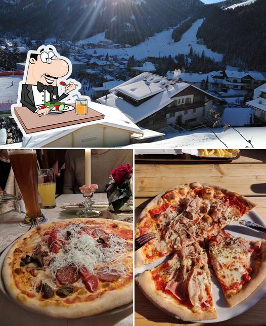 Dai un’occhiata alla immagine che raffigura la cibo e esterno di Hotel Ristorante Pizzeria La Bronta