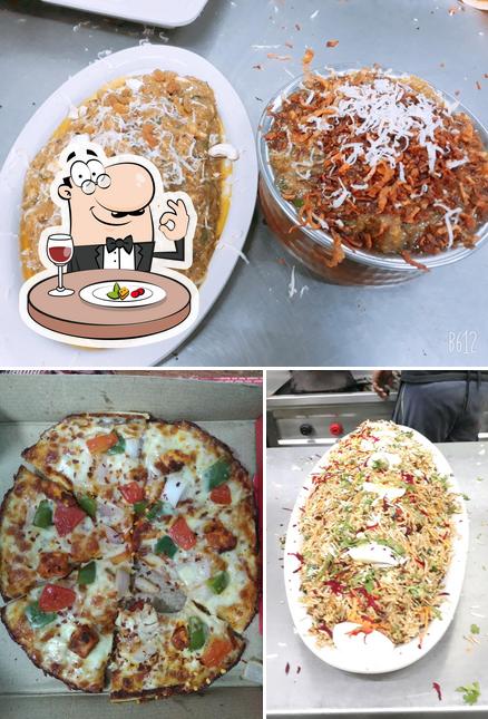 Food at Sam's Pizza