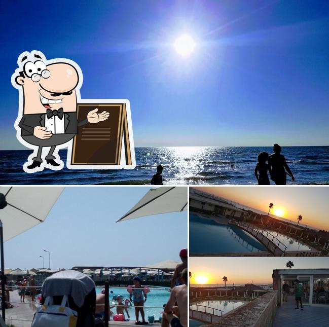 Goditi la vista dagli esterni di Acqua e Sale - Stabilimento Balneare