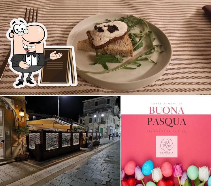 La esterno e dolce del ristorante