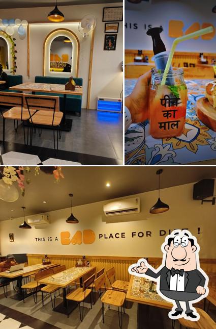 Take a seat at one of the tables at Size Zero Sandwich Shakes