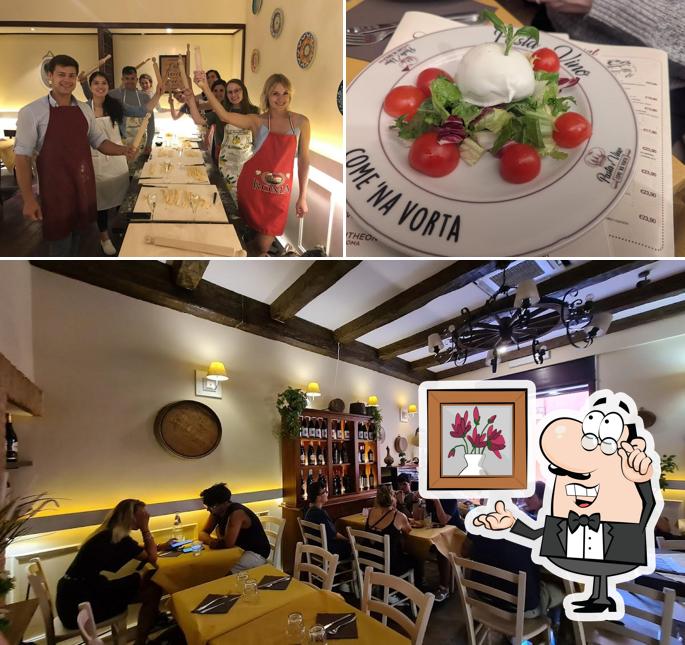 Gli interni di Come 'na Vorta Pasta e Vino Osteria - Trastevere