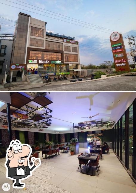 The interior of Hotel Sagar Inn