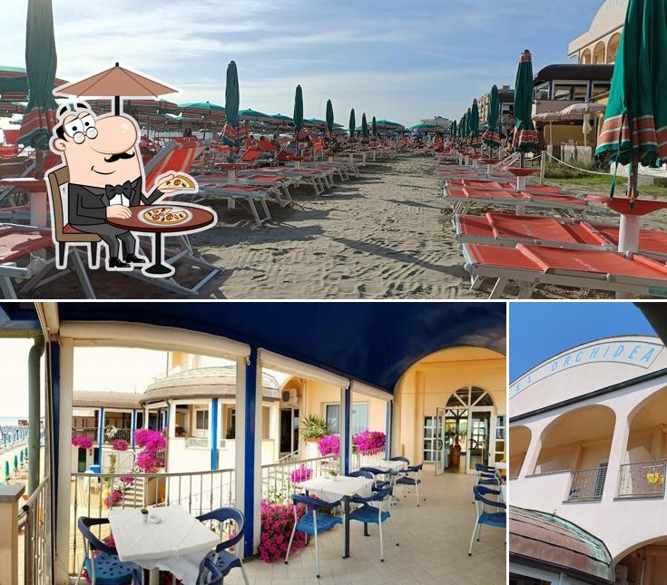 Goditi la vista dagli esterni di Albergo Ristorante Orchidea stabilimento baneare