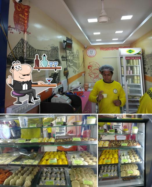 The interior of Bikash Babu Sweets Kakkanad