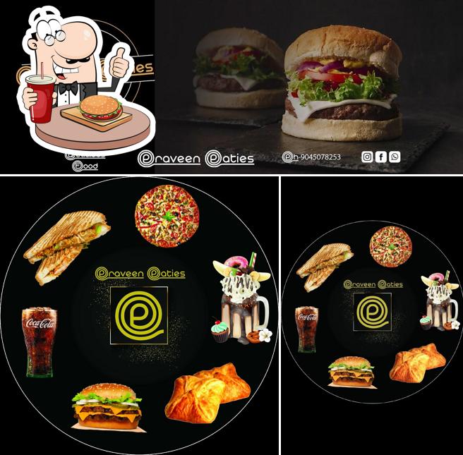 Order a burger at Praveen_Patties_Bakers