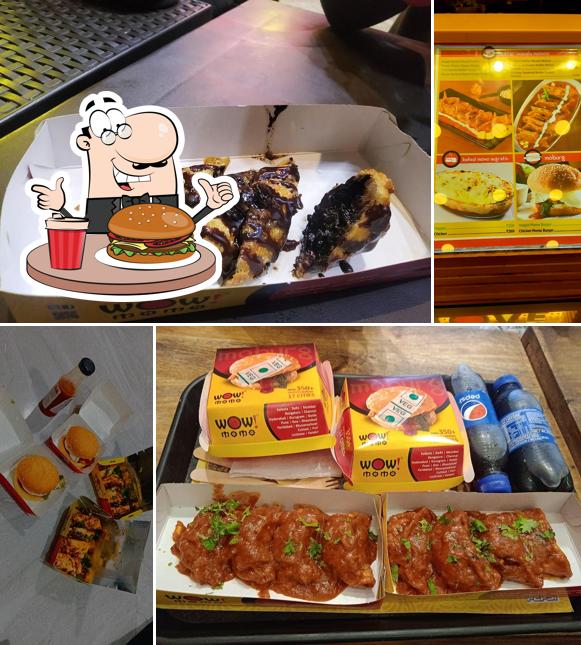 Try out a burger at Wow! Momo
