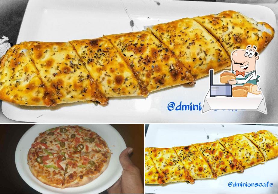 Garlic bread at D'minions cafe
