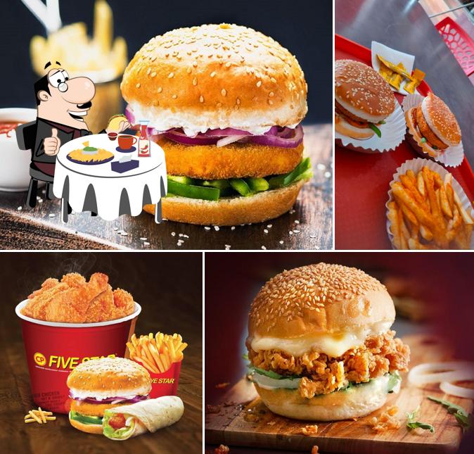Order a burger at FIVE STAR CHICKEN